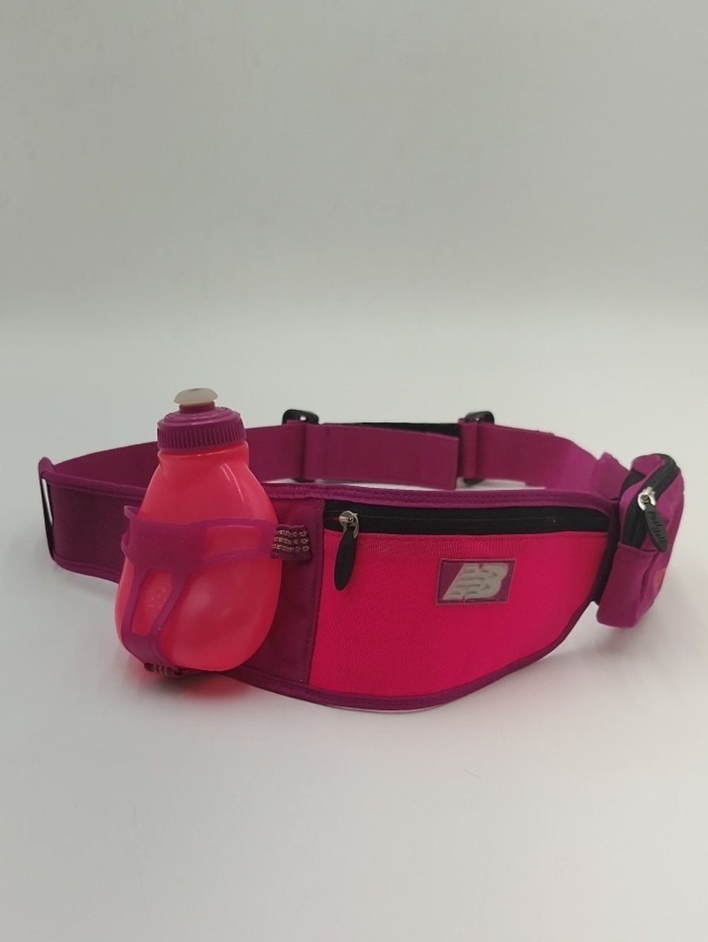 New Balance Hot Pink & Magenta Waist Pack with Bottle